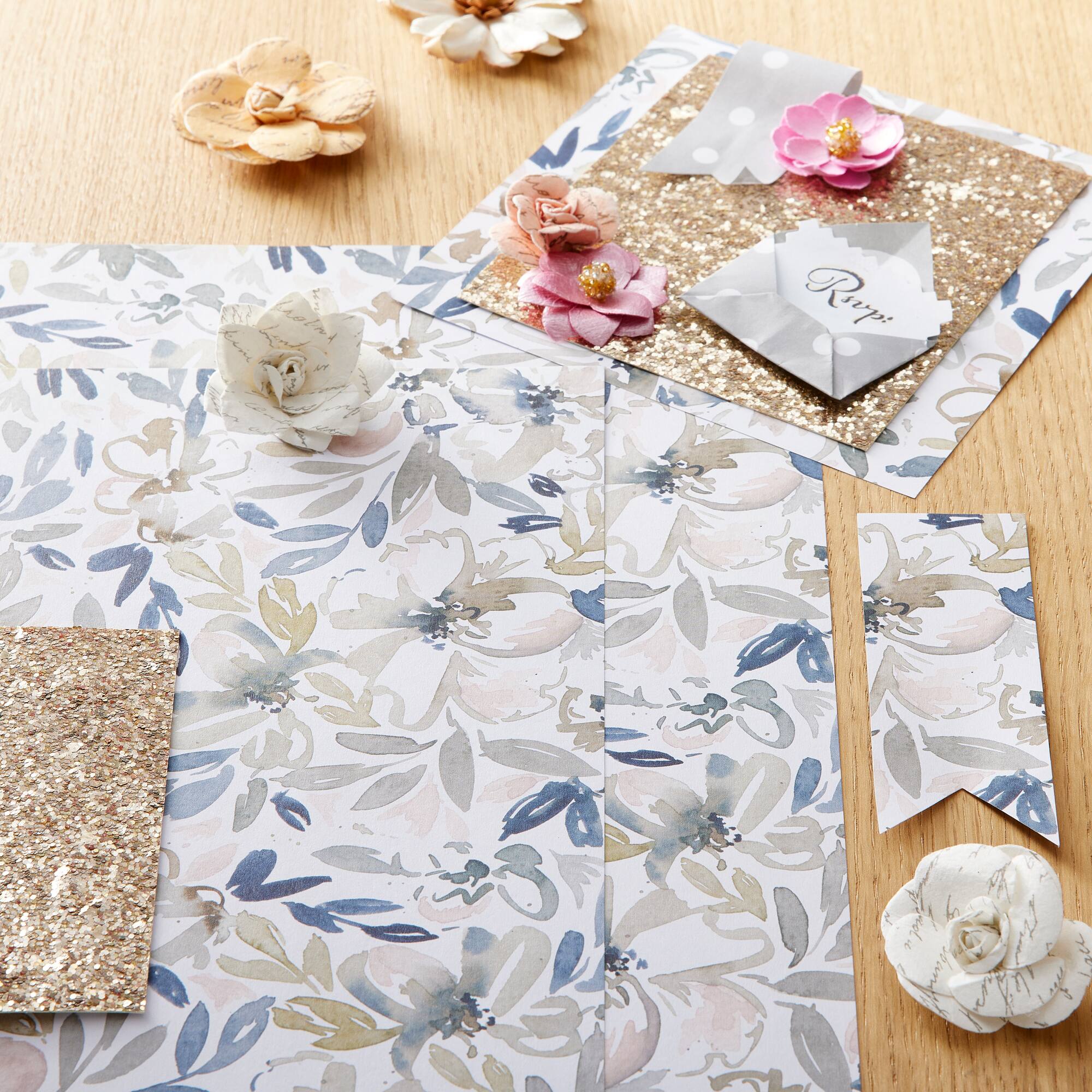 48 Pack: Floral Cardstock Paper by Recollections™, 12" x 12"